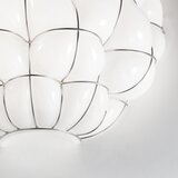  SIRU - Zidno svetlo POUFF 1xE27/60W/230V hrom/belo venecijansko staklo | Eponuda.com