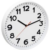 Home Stenska ura, steklena sprednja stran, 1 x AA baterija, 300 mm - AWC300WH | Shoptok.si