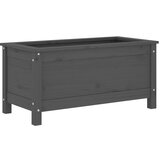 Maison Chic Vrtno cvetlično korito - Cvetlični Lonec sivo 82,5x40x39 cm trdna borovina, (21788714) Cene