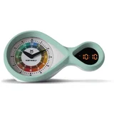 analog & digital Alarm Clock turquoise