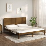 Furnova Posteljni okvir medeno rjav iz trdne borovine 200x200 cm, (21939256) Cene