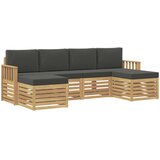 Setovi sofa 6 pcs Bijela i antracit 249 x 122,5 x 73 cm | shoptok.hr