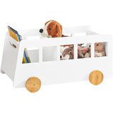 SoBuy knjižna omara za otroke v beli barvi v skandinavskem slogu, (20815232) Cene