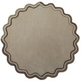 Flair Rugs Ročno tkana volnena okrogla preproga v naravni barvi ø 180 cm Leo Scallop – | Shoptok.si