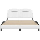 Okvir za krevet Viana bez madraca bijeli 120x200 cm od umjetne kože | Eponuda.com