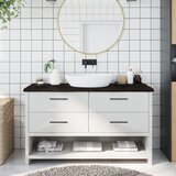 vidaXL Kupaonska radna ploča tamnosmeđa 140x40x(2-4) cm tretirano drvo Cijene