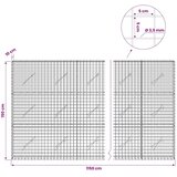  Gabion s žicom debljine 3 5 mm i mrežom 5x5 cm 1150x10x150 cm - 10 cm 150 cm 1150 cm | shoptok.hr