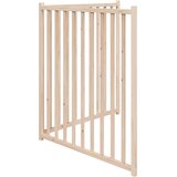  Vrata za pse sklopiva 2 panela 160 cm masivna jelovina | shoptok.hr