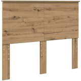 vidaXL Vzglavje z vzglavjem Umetni hrast 120 cm Konstruiran les | Shoptok.si