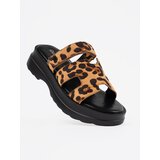 GOODIN Women's leopard print platform flip-flops | ePonuda.com