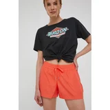 Helly Hansen Kratke hlače za žene, boja: narančasta, glatki materijal, srednje visoki struk, 53077-001