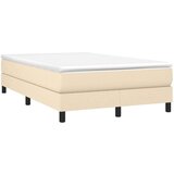  Box spring postelja z vzmetnico krem 120x200 cm blago, (20723601) | Shoptok.si