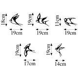  Komplet od 5 zidnih dekoracija — metalne ptice | Eponuda.com
