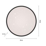 Just LIGHT. 14293-18 - prigušiva LED stropna svetiljka KYLE LED/10W/230V crna | Eponuda.com