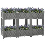  Povišena gredica 120x40x71 cm od polipropilena | shoptok.hr