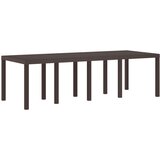  Vrtna miza Rjava 250x100x73 cm Poli ratan, (22008369) | Shoptok.si