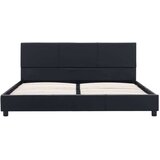  Posteljni okvir črno umetno usnje 120x200 cm | Shoptok.si