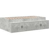  Krevet s ladicama Betonski sivi 80 cm Konstruirano drvo | shoptok.hr