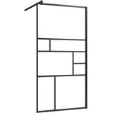 Pregrada za tuš s prozornim ESG steklom 80x195 cm črna, (20683952) | Shoptok.si
