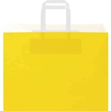  Papirnate vrećice 250 kom s ručkama žute 32x17x25 cm | shoptok.hr