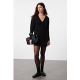 Trendyol Black Mini Knitwear Wide Fit Soft Textured Dress Cijene