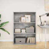 vidaXL Knjižna omara betonsko siva 80x30x114 cm inženirski les | Shoptok.si