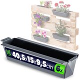 KADAX Cvetlični lončki za europaleto, škatla 40 cm, cvetlični lončki 6 kosov, (5000353451) | Shoptok.si
