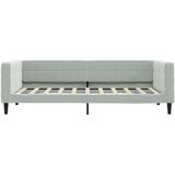  Dnevni krevet s madracem svjetlosivi 90 x 190 cm baršunasti | shoptok.hr