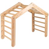 MeowBaby ® Gimnastična lestev 112x61x94 cm Trikotnik Trikotnik Pikler Trikotnik za otroke, naravna, (20733792) Cene