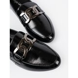 Sergio Leone Lacquered loafers with a decorative buckle by | ePonuda.com
