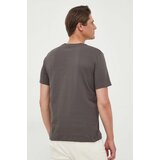 Trussardi Pamučna majica boja: siva, s tiskom | shoptok.hr