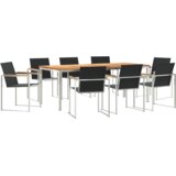 vidaXL 9-delni set za zunanjo prehrano iz trdega tikovega lesa | Shoptok.si