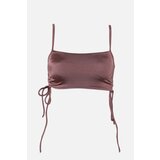 Trendyol Brown Pleated Bikini Top Cijene