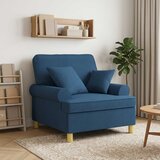 XL fotelja s jastucima Plava Tkanina | shoptok.hr