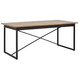 Bessagi Home Raztegljiva Miza Catalina, Barva Hrasta, Železo | Shoptok.si