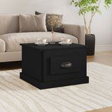 The Living Store Klubska mizica črna 50x50x35 cm inženirski les - Klubska Mizica, (21573904) | Shoptok.si