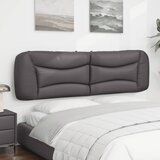  Jastuk za uzglavlje Hvar sivi 180 cm od umjetne kože | Eponuda.com