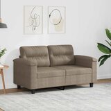  Dvosjed smeđesivi 120 cm od mikrovlakana | shoptok.hr
