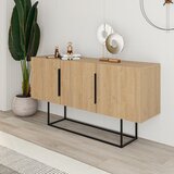 Marckeric Niska komoda u dekoru hrasta u prirodnoj boji 150x80 cm Titan – | shoptok.hr