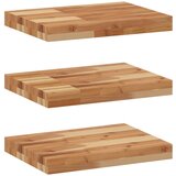 Plutajuće police 3 kom 60x30x4 cm Masivno drvo akacije s uljnim premazom | shoptok.hr