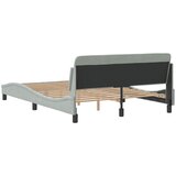  Okvir za krevet Dover svjetlosivi 120 x 200 cm baršunasti | shoptok.hr