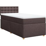  Krevet s oprugama i madracem tamnosmeđi 90 x 190 cm od tkanine | shoptok.hr