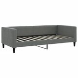  Dnevni krevet na razvlačenje tamnosivi 90 x 190 cm od tkanine | shoptok.hr