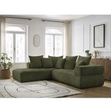 Bobochic Paris Zelena kotna sedežna garnitura iz šenilje (levi kot/v obliki črke L) Whesley – | Shoptok.si