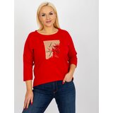 Fashion Hunters Women's T-shirt - red Cene