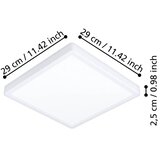 Eglo 901313 - led stropno svetlo fueva LED/13W/230V 2700/4000/6500K 29x29 cm bela | Eponuda.com