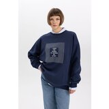 Defacto oversize Fit Crew Neck Thick Sweatshirt Cene