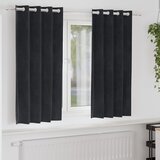  Zavjese za zamračivanje 2 pcs Crna 140 x 175 cm Baršun | shoptok.hr
