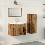 vidaXL Setovi 3 pcs Staro drvo 30 x 30 x 80 cm Konstruirano drvo | shoptok.hr