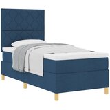  Krevet s opruga kutije s madracem Plava 90 x 200 cm tkanina | shoptok.hr